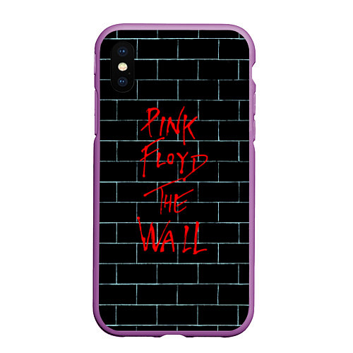 Чехол iPhone XS Max матовый Pink Floyd: The Wall / 3D-Фиолетовый – фото 1