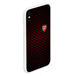 Чехол iPhone XS Max матовый Arsenal: Sport Grid, цвет: 3D-белый — фото 2