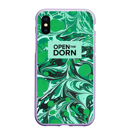 Чехол iPhone XS Max матовый Open the Dorn / 3D-Светло-сиреневый – фото 1