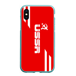 Чехол iPhone XS Max матовый USSR: Red Sport