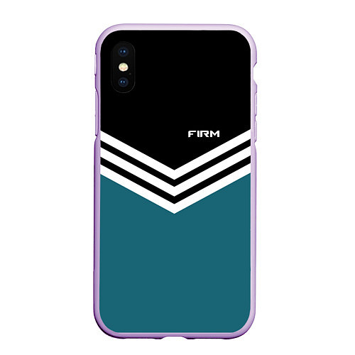 Чехол iPhone XS Max матовый Firm 90s: Arrows Style / 3D-Сиреневый – фото 1