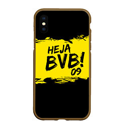 Чехол iPhone XS Max матовый Heja BVB 09