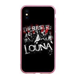 Чехол iPhone XS Max матовый The best of Louna, цвет: 3D-розовый