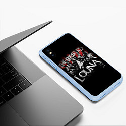 Чехол iPhone XS Max матовый The best of Louna, цвет: 3D-голубой — фото 2