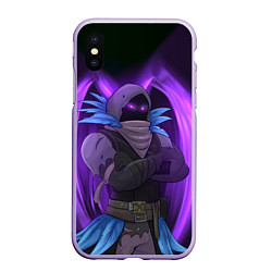 Чехол iPhone XS Max матовый Violet Raven, цвет: 3D-светло-сиреневый