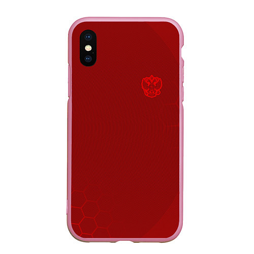 Чехол iPhone XS Max матовый Russia 2022 Red Mashine / 3D-Розовый – фото 1