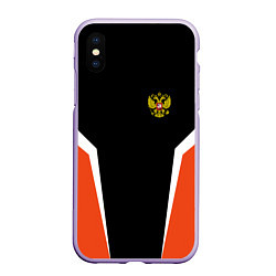 Чехол iPhone XS Max матовый Russia: Orange Sport