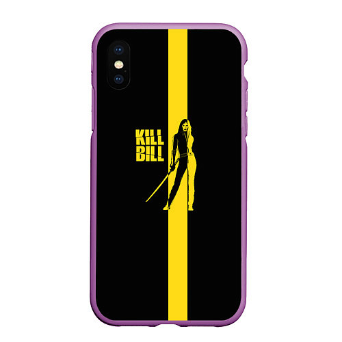 Чехол iPhone XS Max матовый Kill Bill / 3D-Фиолетовый – фото 1