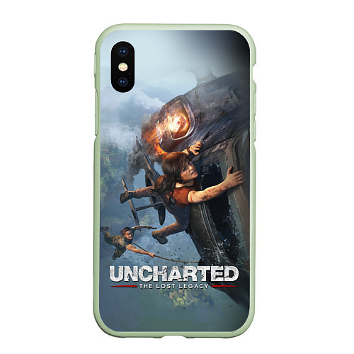 Чехол iPhone XS Max матовый Uncharted: The Lost Legacy / 3D-Салатовый – фото 1
