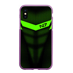 Чехол iPhone XS Max матовый N7: Green Armor