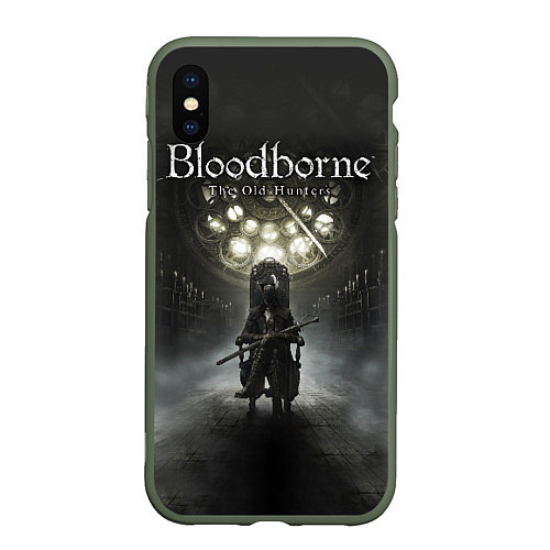 Чехол iPhone XS Max матовый Bloodborne: Shrine / 3D-Темно-зеленый – фото 1