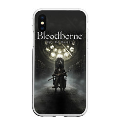 Чехол iPhone XS Max матовый Bloodborne: Shrine, цвет: 3D-белый