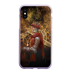 Чехол iPhone XS Max матовый Kingdom Come: Charles IV, цвет: 3D-светло-сиреневый