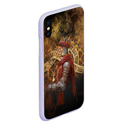 Чехол iPhone XS Max матовый Kingdom Come: Charles IV, цвет: 3D-светло-сиреневый — фото 2