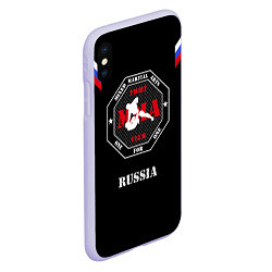 Чехол iPhone XS Max матовый MMA Russia, цвет: 3D-светло-сиреневый — фото 2