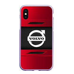 Чехол iPhone XS Max матовый Volvo Sport, цвет: 3D-светло-сиреневый