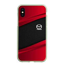 Чехол iPhone XS Max матовый Mazda: Red Sport, цвет: 3D-салатовый