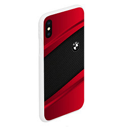 Чехол iPhone XS Max матовый BMW Sport, цвет: 3D-белый — фото 2