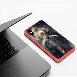 Чехол iPhone XS Max матовый Собибор, цвет: 3D-красный — фото 2