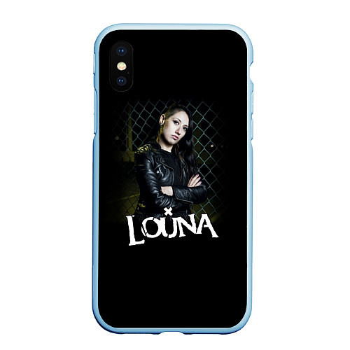 Чехол iPhone XS Max матовый Louna: Lusine Gevorkyan / 3D-Голубой – фото 1