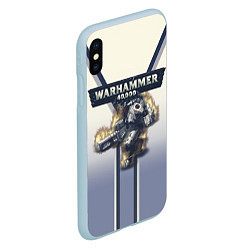 Чехол iPhone XS Max матовый Warhammer 40000: Tau Empire, цвет: 3D-голубой — фото 2