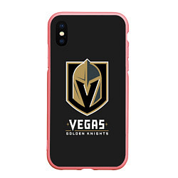 Чехол iPhone XS Max матовый Vegas: Golden Knights, цвет: 3D-баблгам