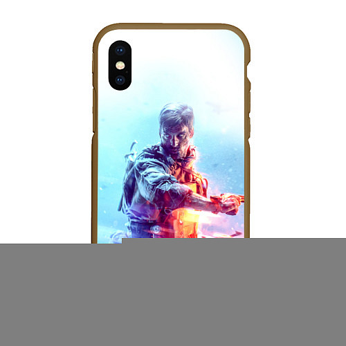 Чехол iPhone XS Max матовый Battlefield 5 / 3D-Коричневый – фото 1