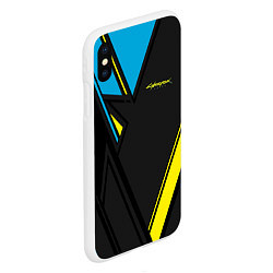 Чехол iPhone XS Max матовый Cyberpunk 2077: Sport, цвет: 3D-белый — фото 2