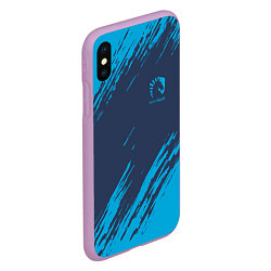 Чехол iPhone XS Max матовый Team Liquid: Abstract Style, цвет: 3D-сиреневый — фото 2