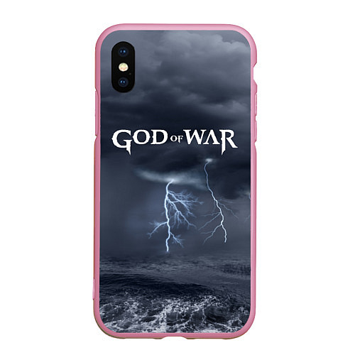 Чехол iPhone XS Max матовый God of War: Storm / 3D-Розовый – фото 1