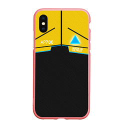 Чехол iPhone XS Max матовый Detroit: AP700 Yellow & Black, цвет: 3D-баблгам