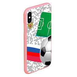 Чехол iPhone XS Max матовый Русский футбол, цвет: 3D-баблгам — фото 2
