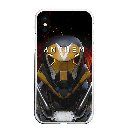 Чехол iPhone XS Max матовый ANTHEM Soldier / 3D-Белый – фото 1