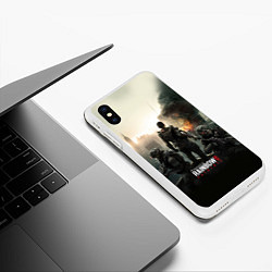 Чехол iPhone XS Max матовый Rainbow Six: Patriots, цвет: 3D-белый — фото 2