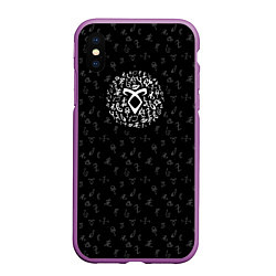 Чехол iPhone XS Max матовый Dark Runes