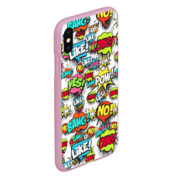 Чехол iPhone XS Max матовый Pop art Fashion, цвет: 3D-розовый — фото 2