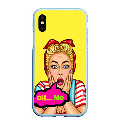 Чехол iPhone XS Max матовый Pop-girl: Oh no