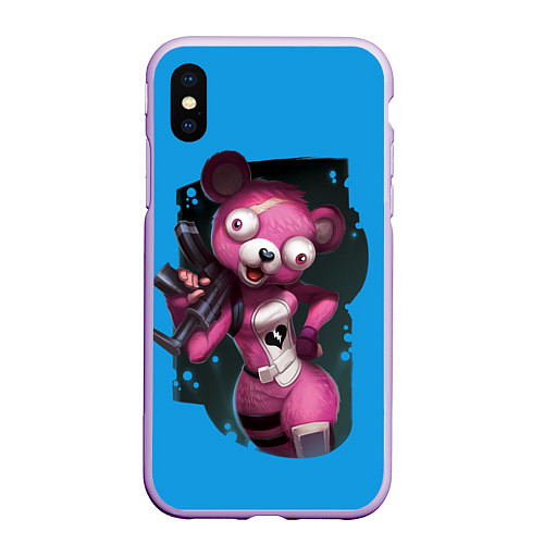 Чехол iPhone XS Max матовый Cuddle Team Leader / 3D-Сиреневый – фото 1