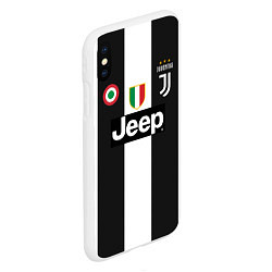 Чехол iPhone XS Max матовый FC Juventus 18-19, цвет: 3D-белый — фото 2