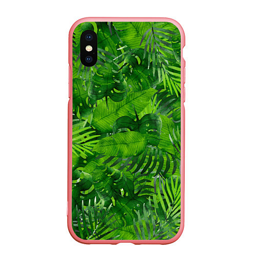 Чехол iPhone XS Max матовый Тропический лес / 3D-Баблгам – фото 1