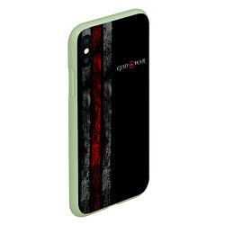 Чехол iPhone XS Max матовый God of War: Black Style, цвет: 3D-салатовый — фото 2