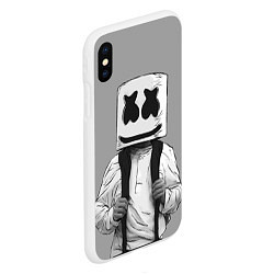 Чехол iPhone XS Max матовый Marshmallow Boy, цвет: 3D-белый — фото 2