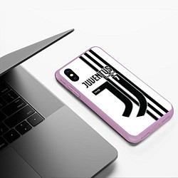 Чехол iPhone XS Max матовый Exclusive: Juve Ronaldo, цвет: 3D-сиреневый — фото 2