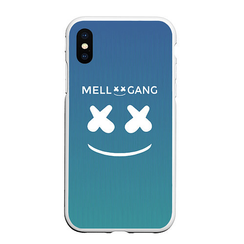 Чехол iPhone XS Max матовый Mell Gang / 3D-Белый – фото 1