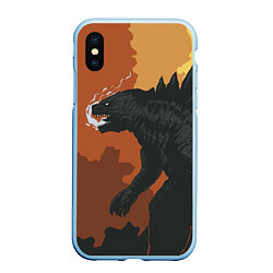 Чехол iPhone XS Max матовый Godzilla: Monster Smoke