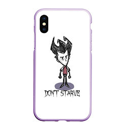 Чехол iPhone XS Max матовый Don't Starve, цвет: 3D-сиреневый