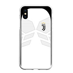 Чехол iPhone XS Max матовый JUVENTUS SPORT, цвет: 3D-белый