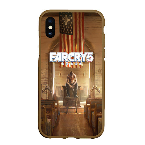 Чехол iPhone XS Max матовый Far Cry 5 / 3D-Коричневый – фото 1