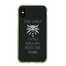 Чехол iPhone XS Max матовый I will follow into the dark