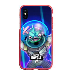 Чехол iPhone XS Max матовый Fortnite Murloc